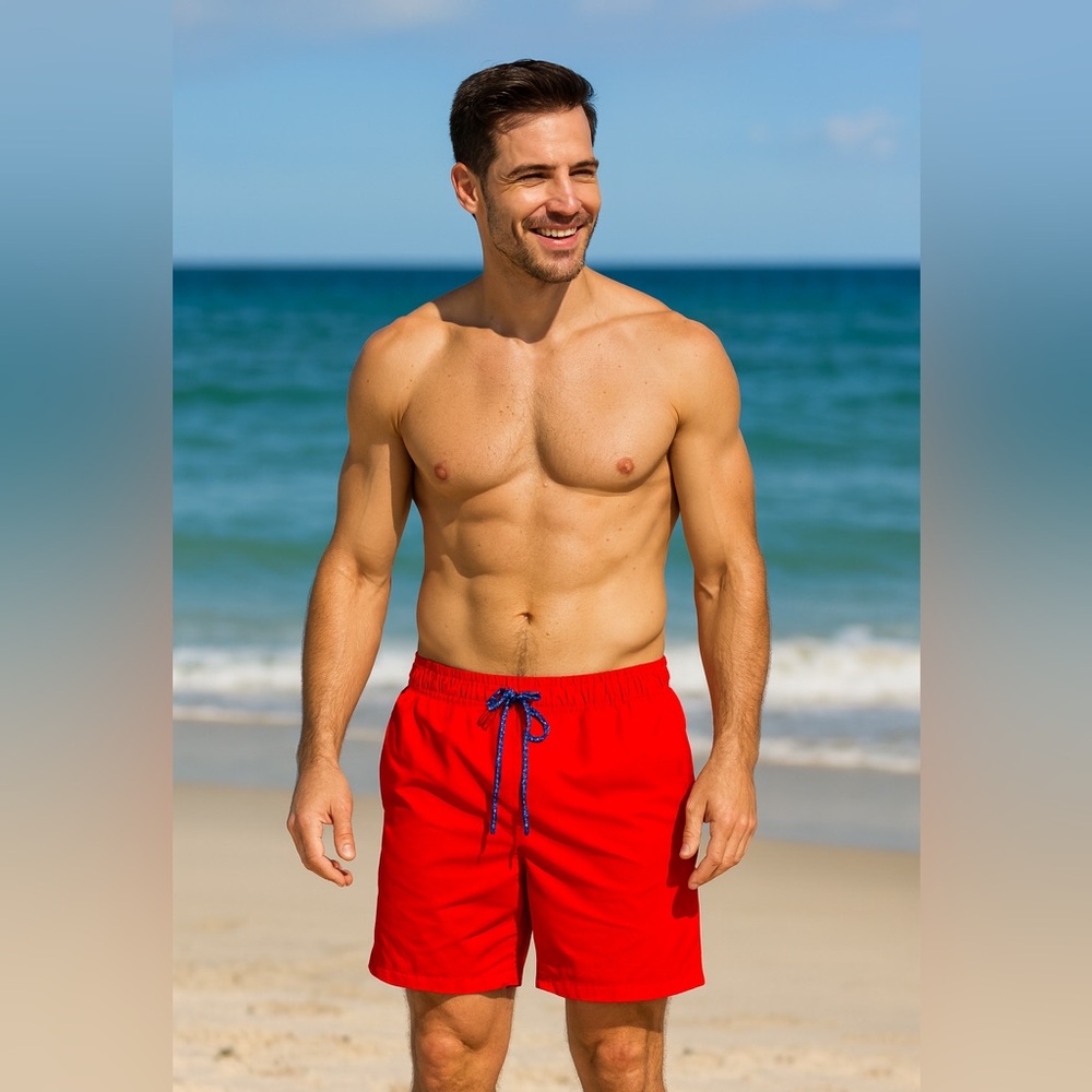 Old Navy like new men’s M swim trunks with lining. 8 in inseam